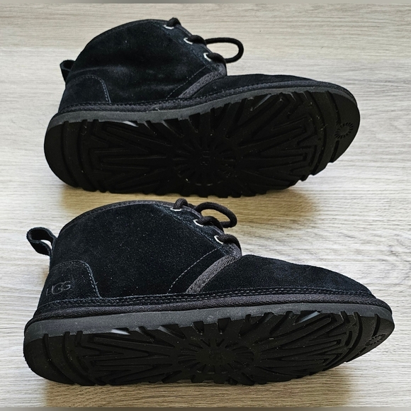 UGG Neumel Black Suede Lace-Up Boots – Women’s Size 7 - Picture 9 of 12